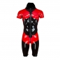 Preview: Latex Catsuit GAMER Laser Edition schwarz rot